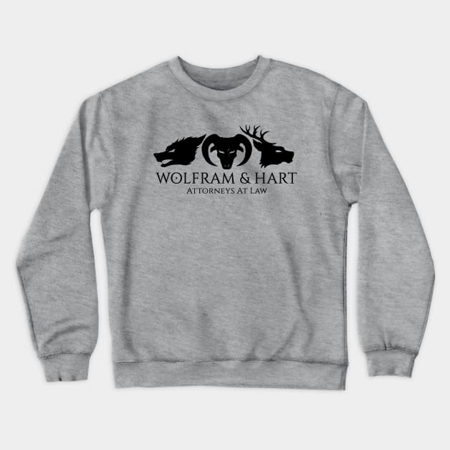 Wolfram & Hart Crewneck Sweatshirt by wloem